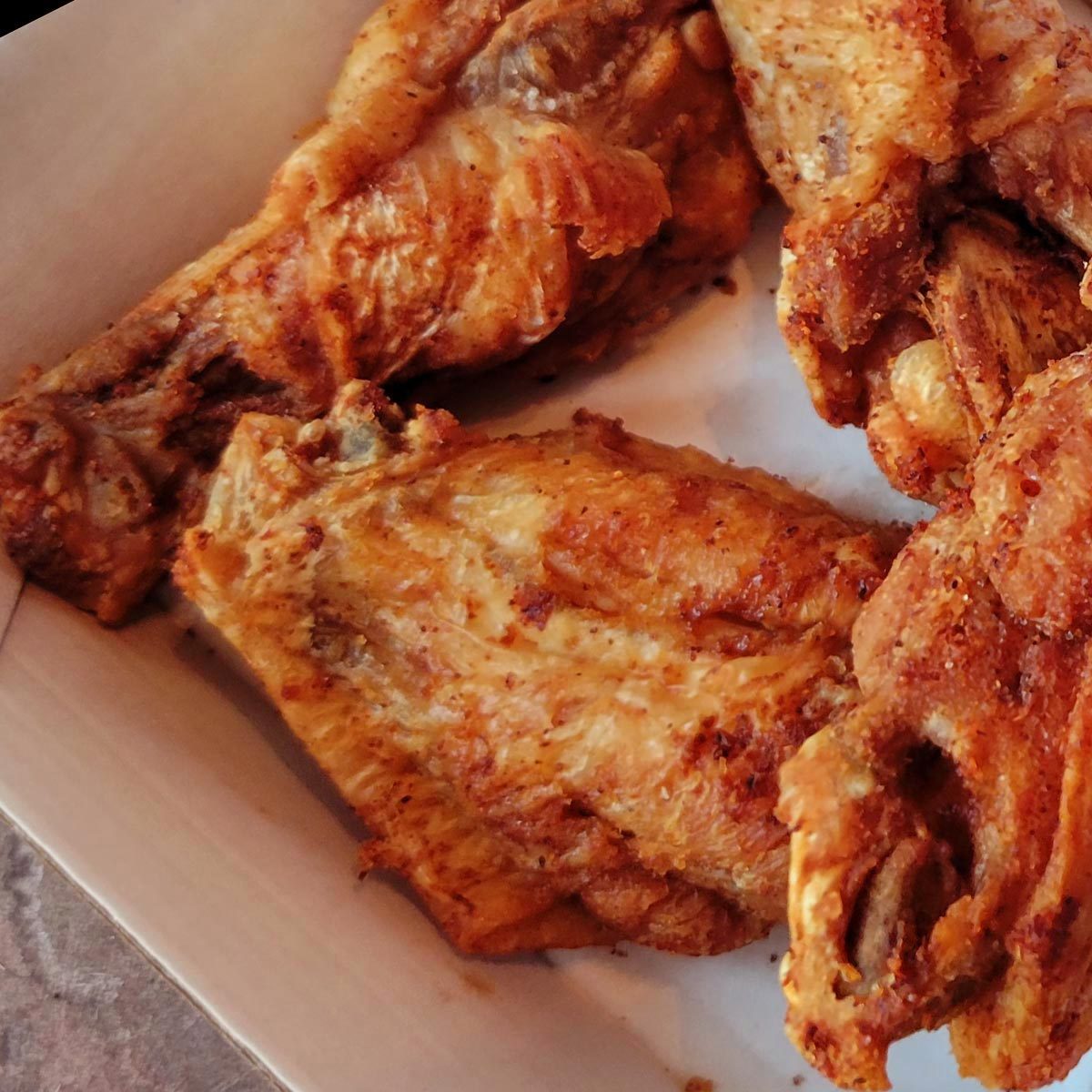 Chipotle BBQ dry rub wings from Buffalo Wild Wings