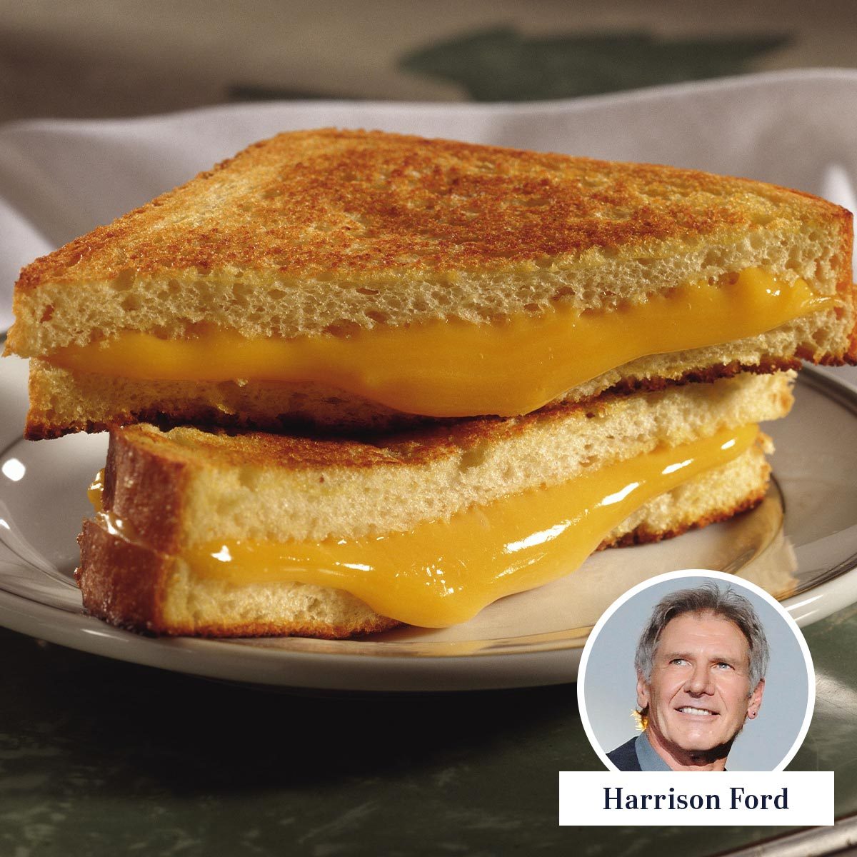 Harrison Ford’s Secret Ingredient for a Perfect Grilled Cheese Sandwich