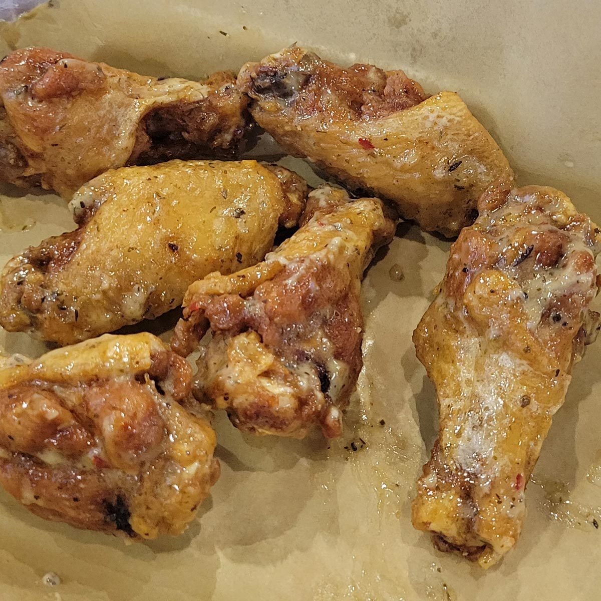 Parmesan Garlic chicken wings from Buffalo Wild Wings