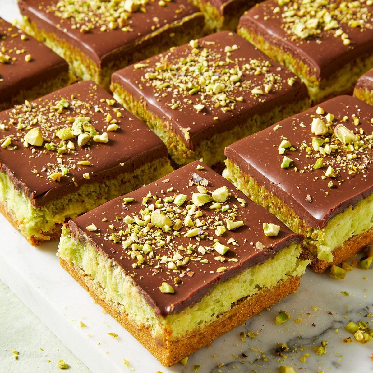 Dubai Chocolate Cheesecake Bars