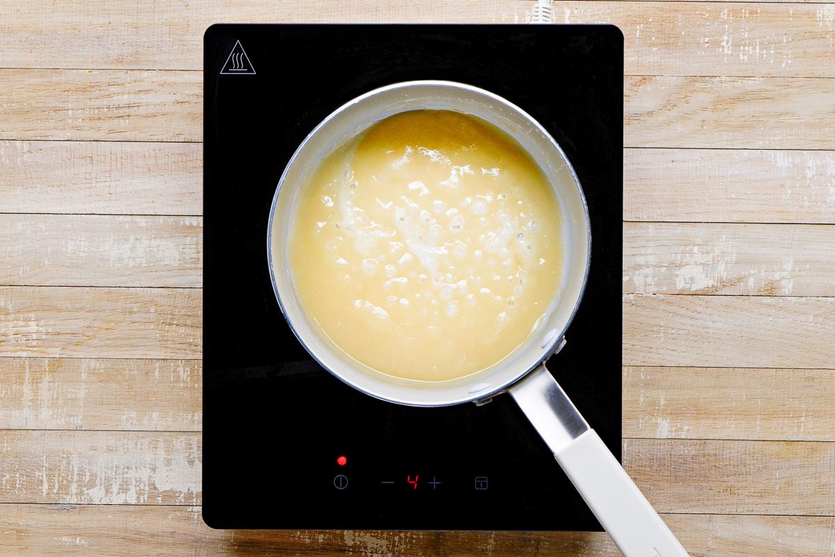 flour whisked-in with butter in a saucepan