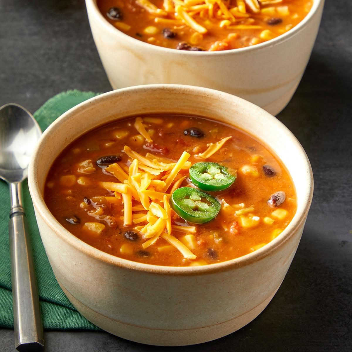 Fast Refried Bean Soup