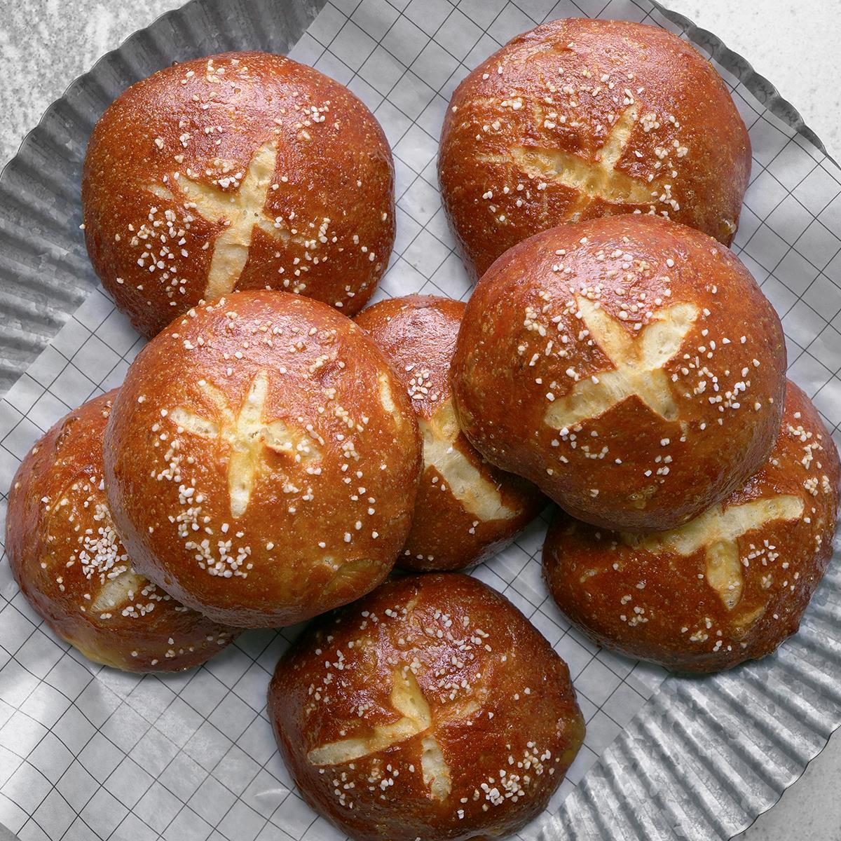 Pretzel Buns