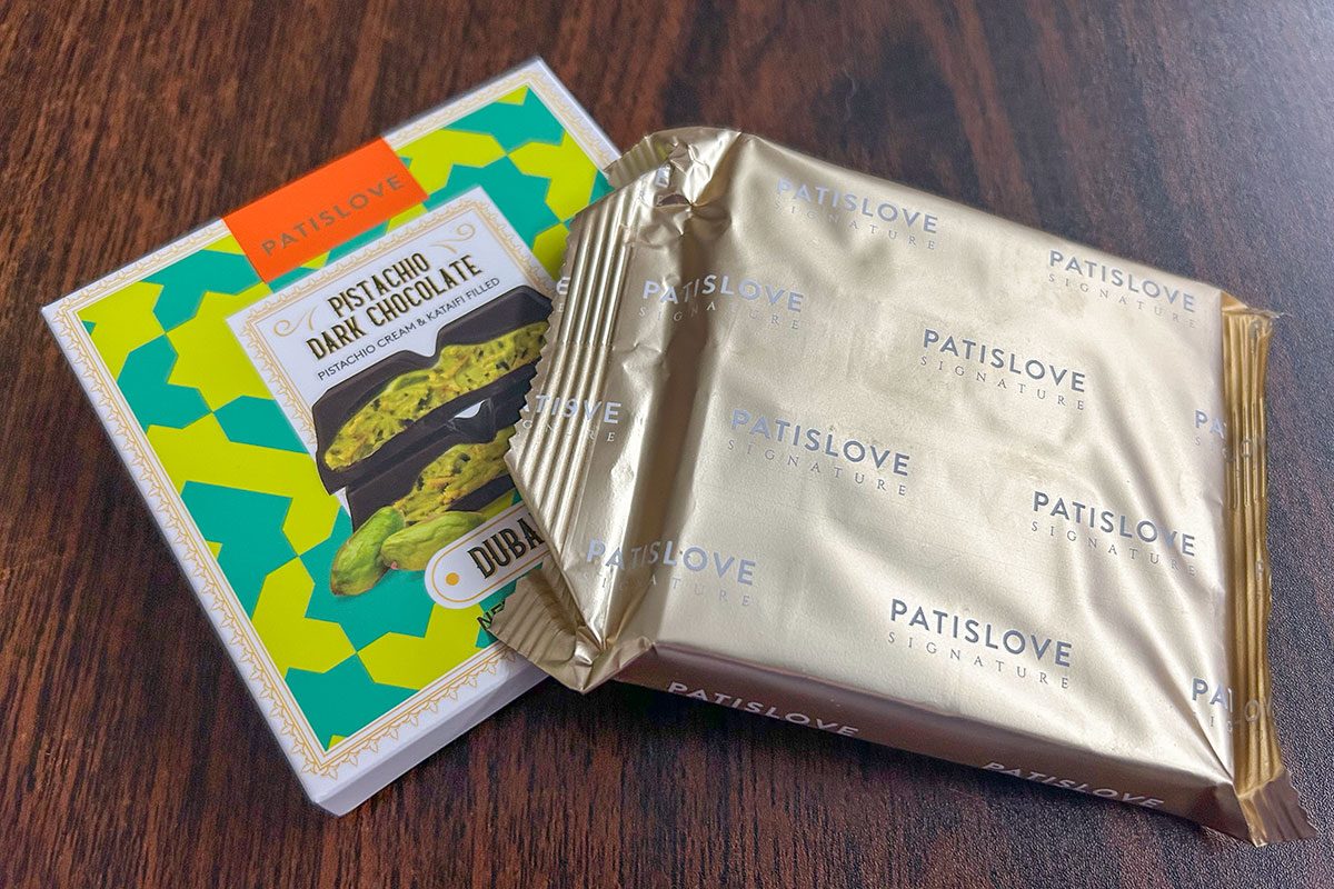 Dubai choclate on a table