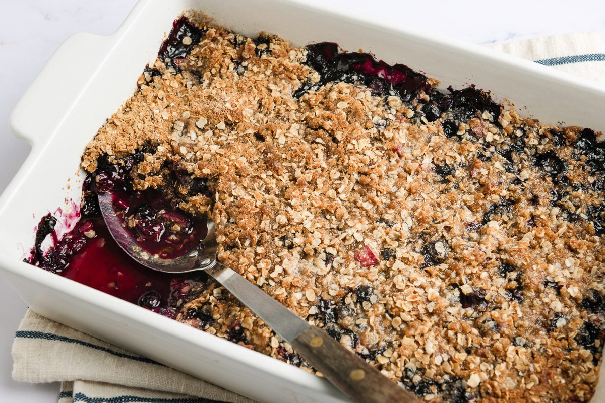 Blueberry Rhubarb Crisp
