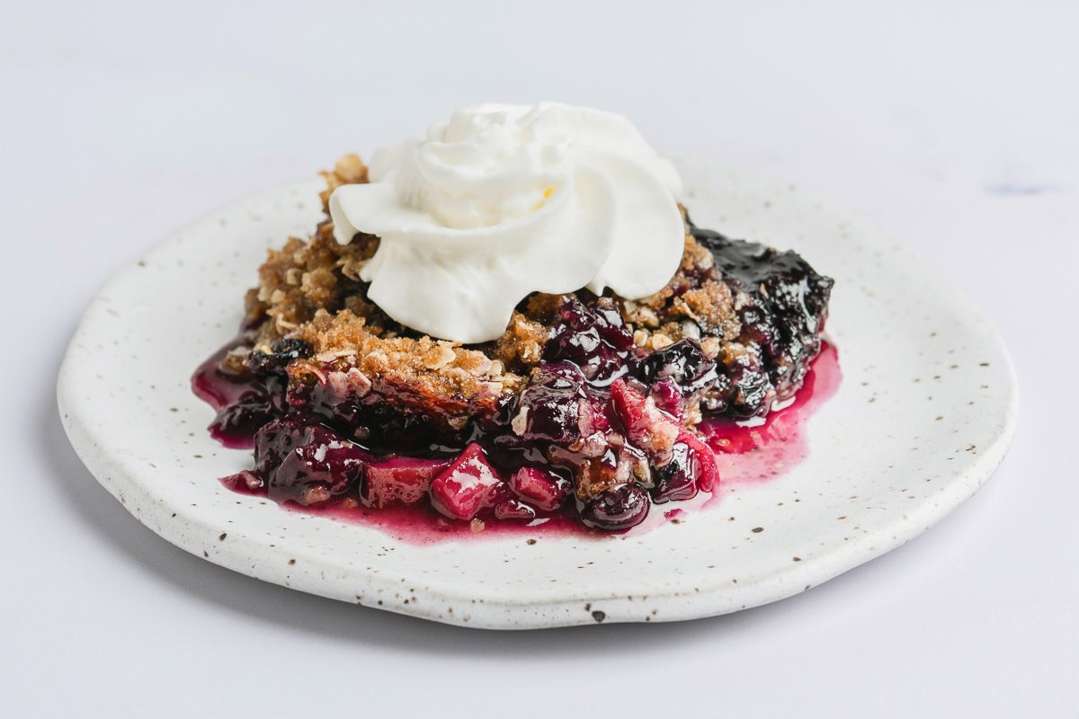 Blueberry Rhubarb Crisp