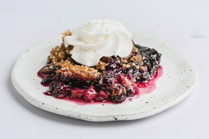 Blueberry Rhubarb Crisp