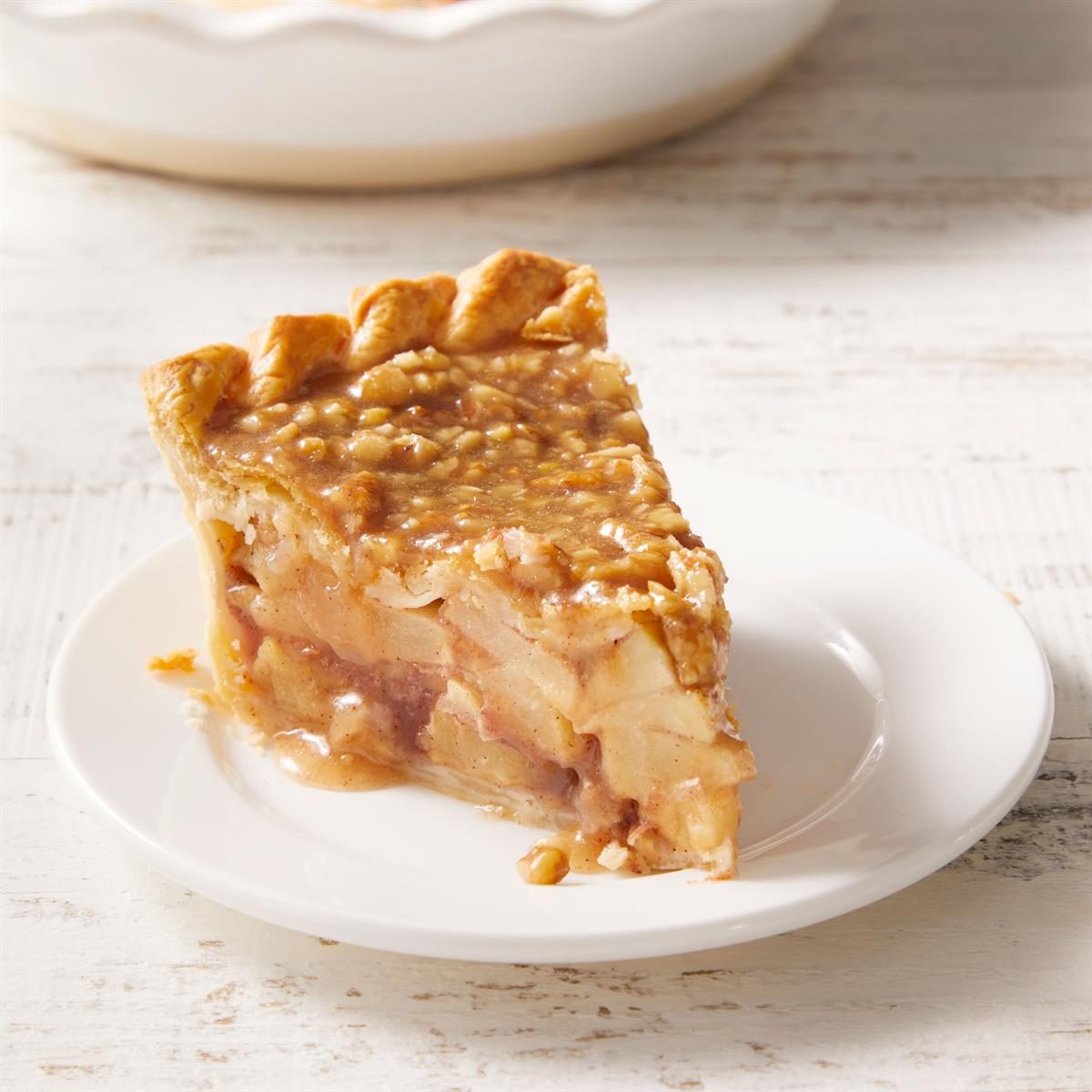 Caramel Apple Walnut Pie