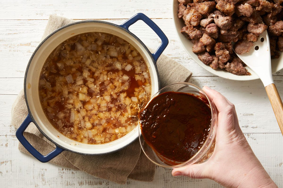 Stir in chile mixture.