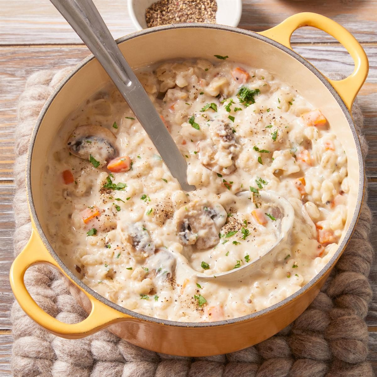 Easy Mushroom Barley Soup