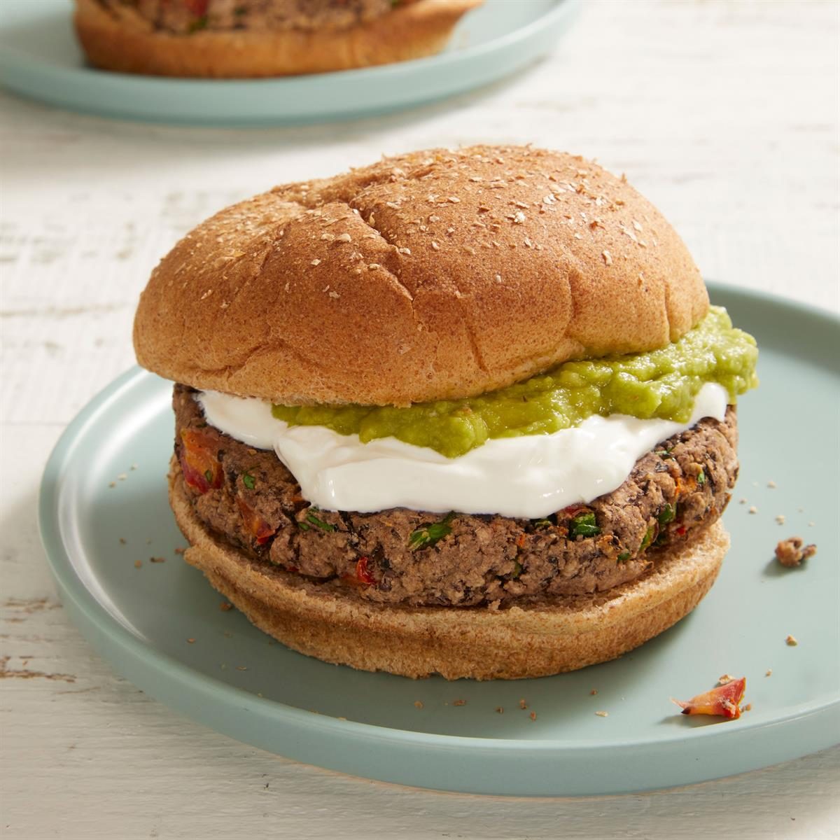 Air-Fryer Black Bean Burgers