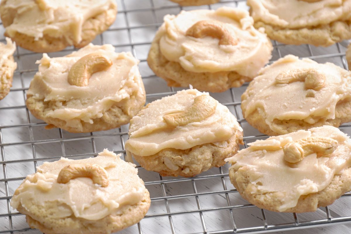 Cashew Cookies is baked and ready
