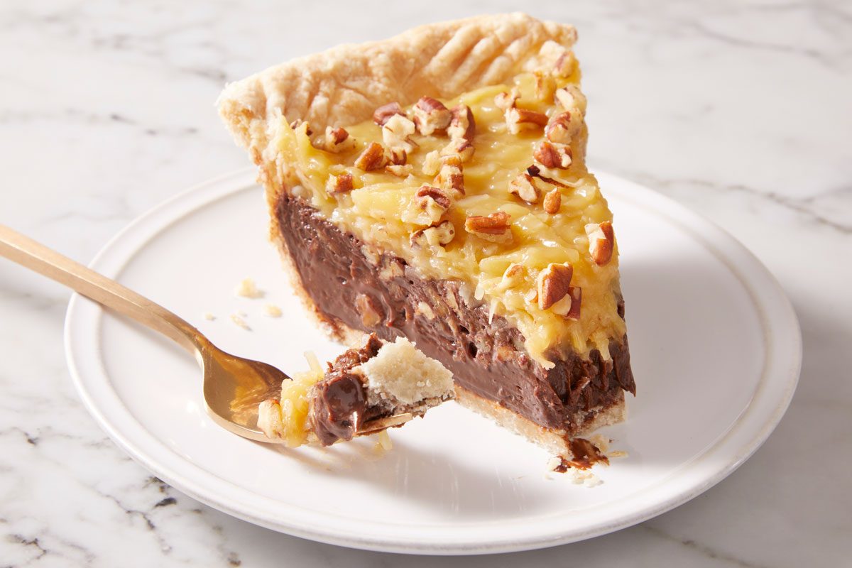 3/4 shot of Coconut Pecan German Chocolate Pie