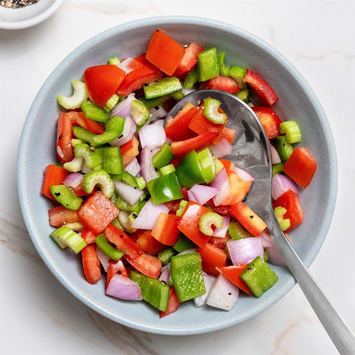 Green Pepper Tomato Salad