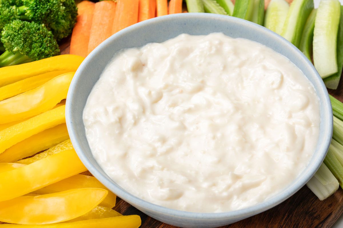 3/4 shot of Mozzarella Dip;