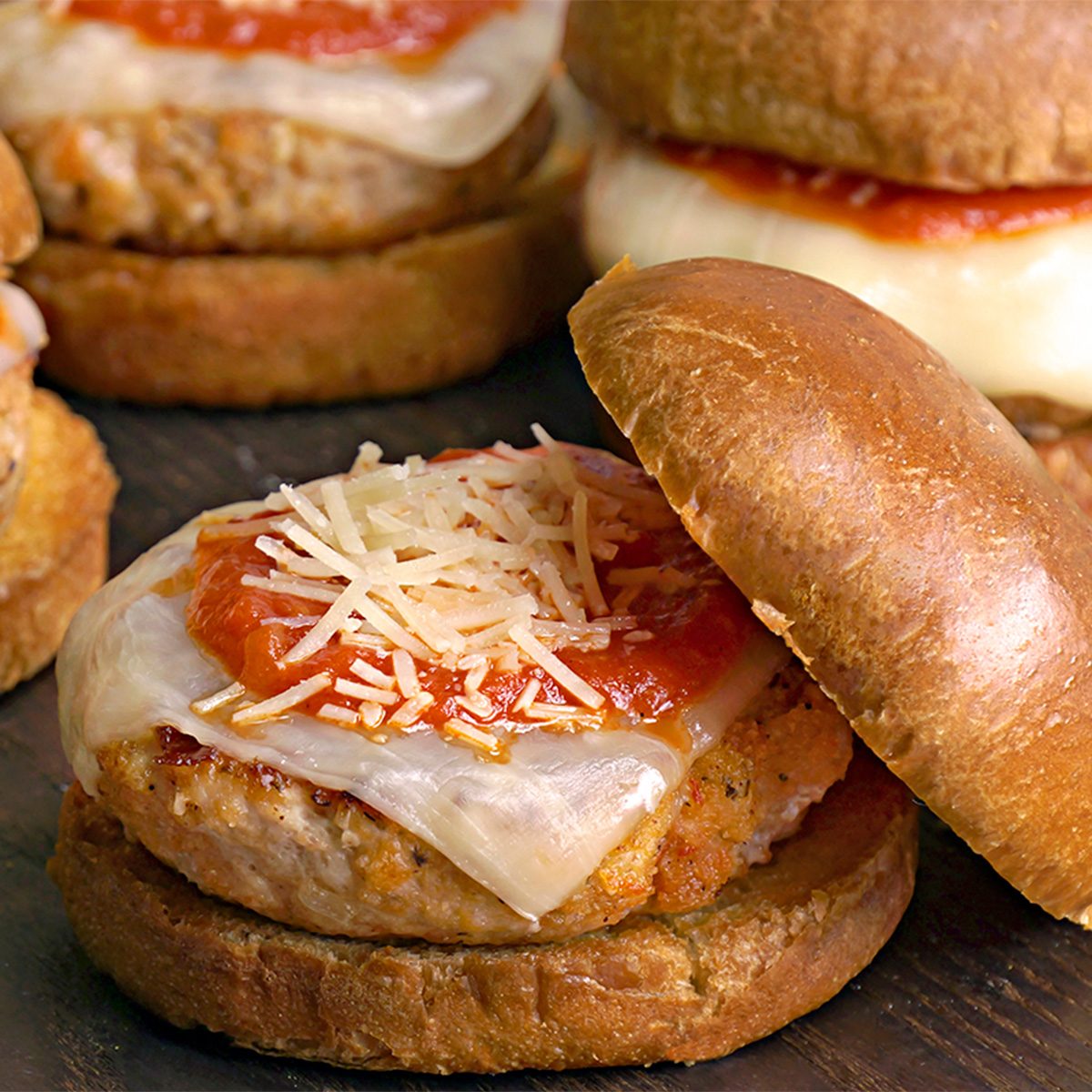 Chicken Parmesan Burgers