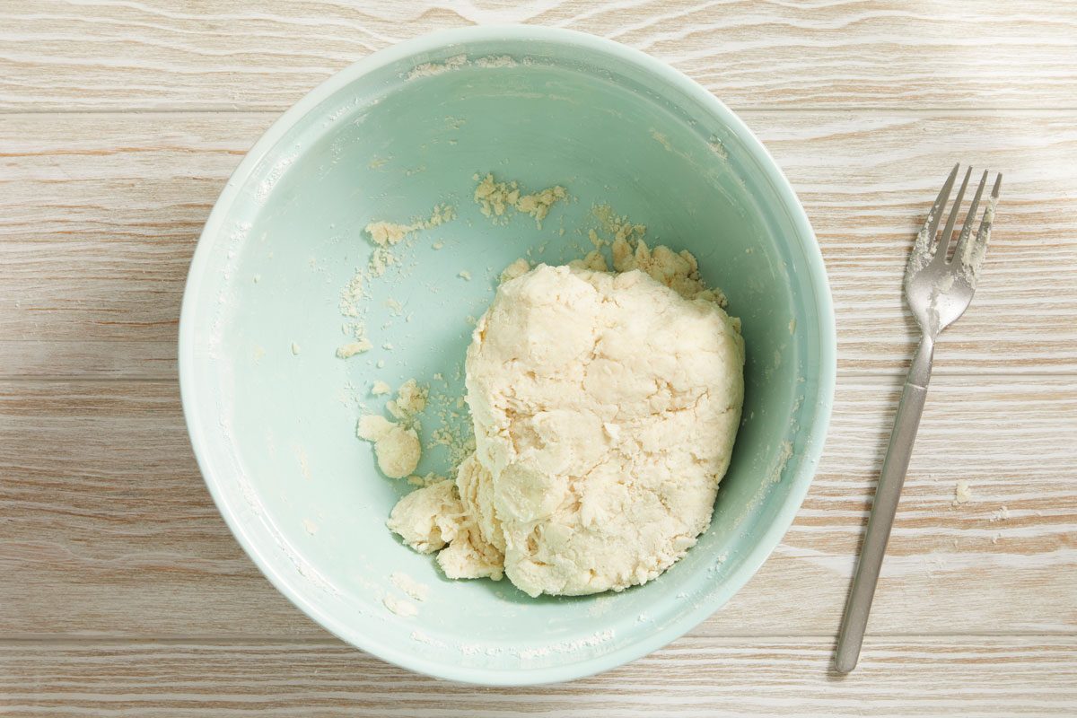 roll the dough in a ball shape