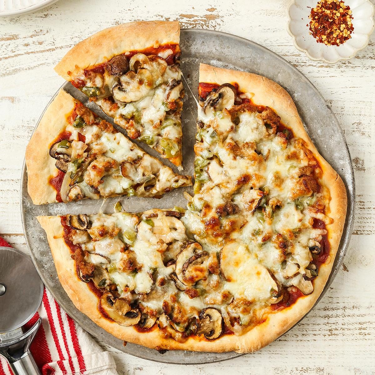 Turkey Sausage Pizza