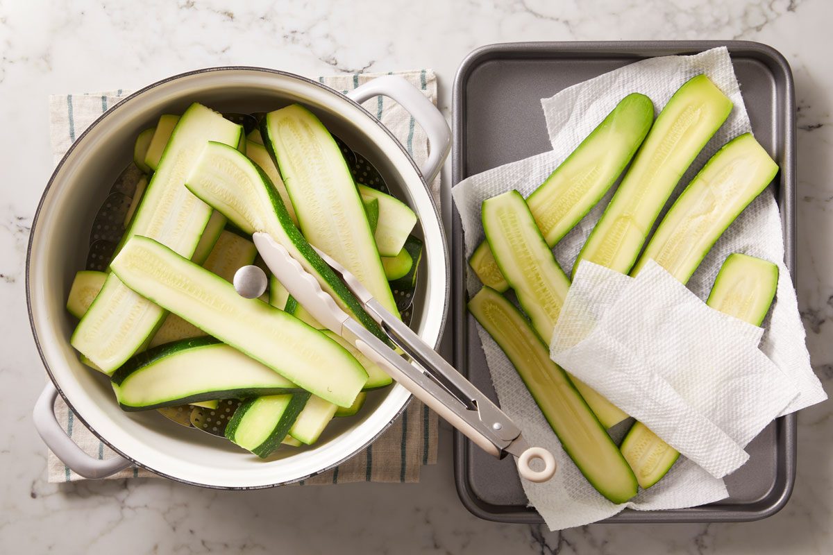 Place in a basket over 1 in. boiling water.