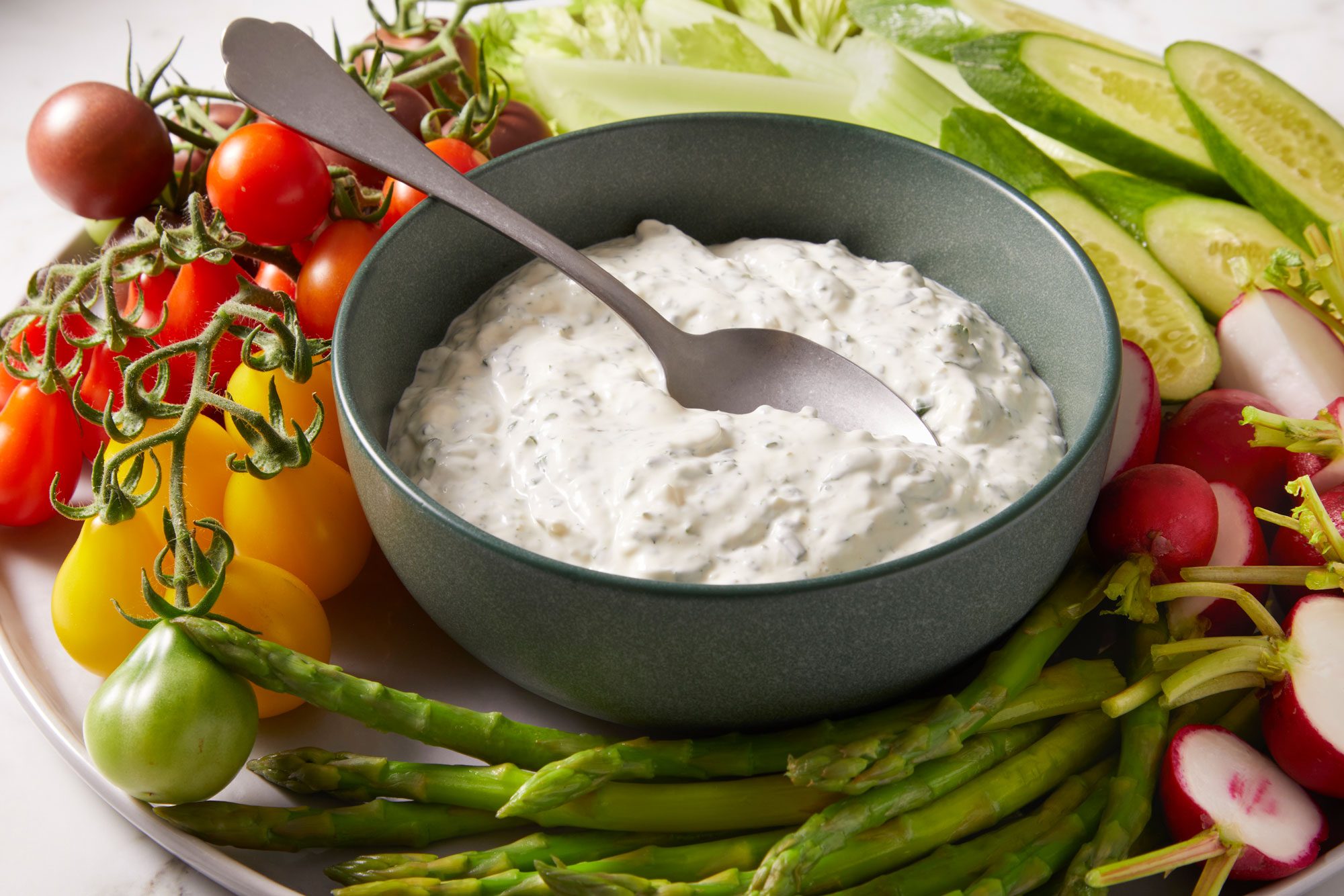 3/4 shot of Fresh Herb Dip