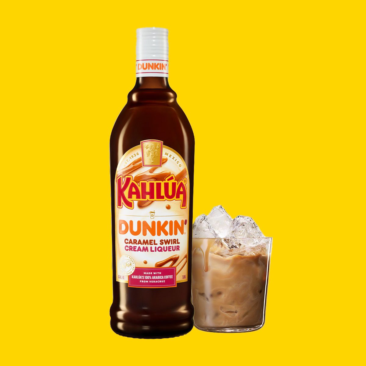 Kahlua Dunkin Caramel Swirl Cream Liqueur
