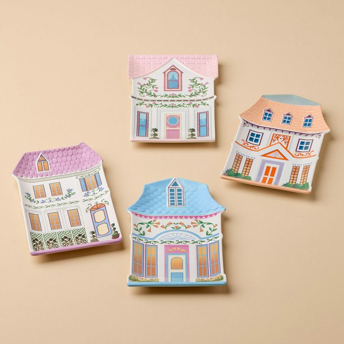 Lenox Village House Accent Plates Via Lenox.com