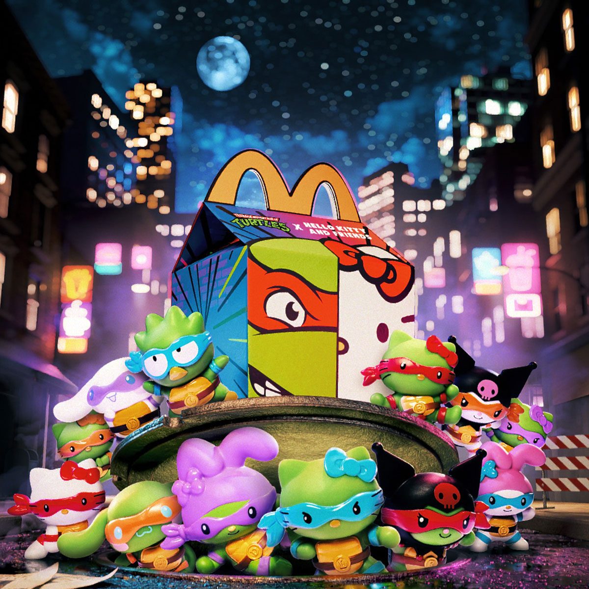 Turtle x Happy Kitty And Friends Happy Meal Box