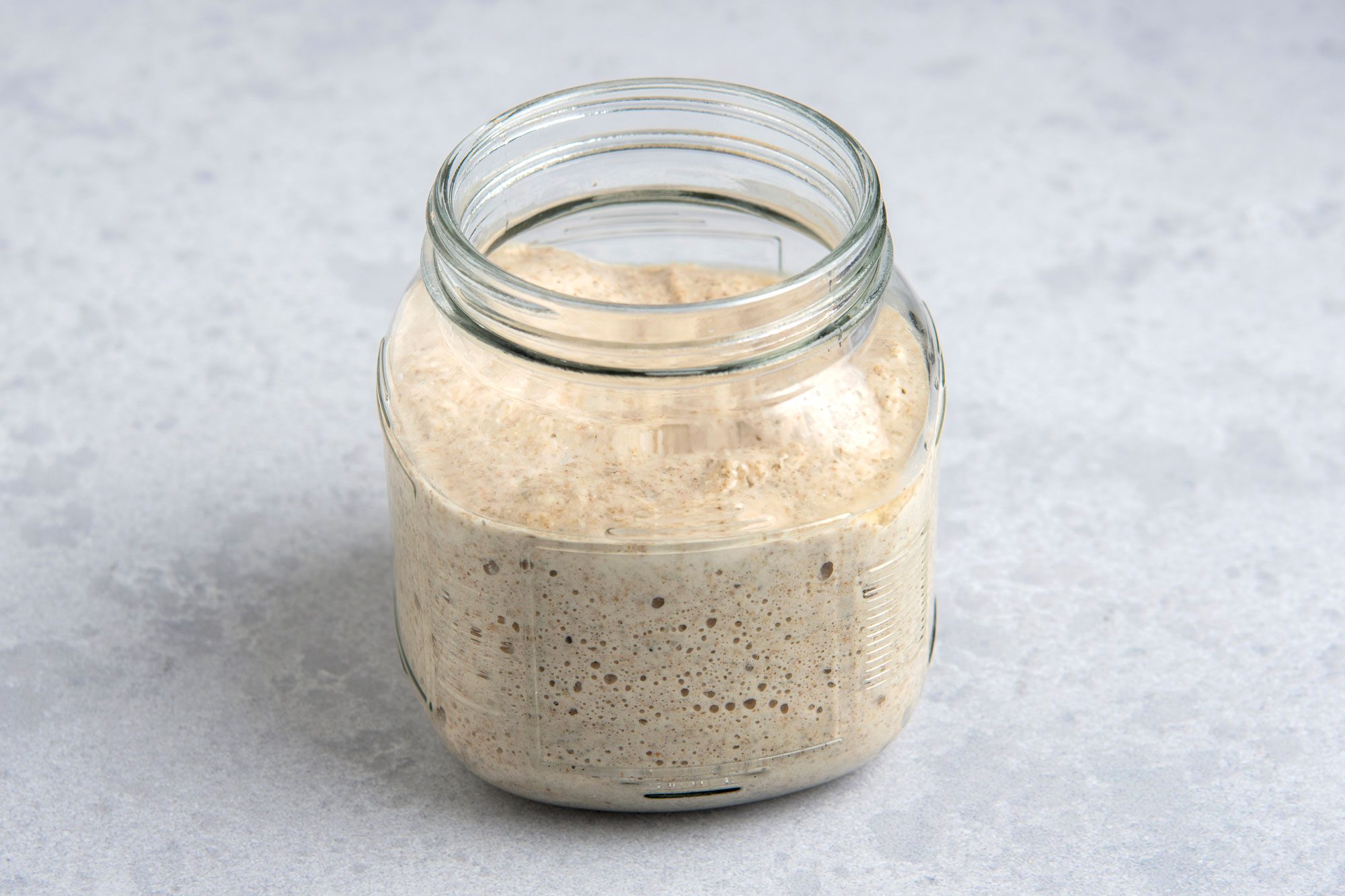 3/4th shot of Sourdough Starter