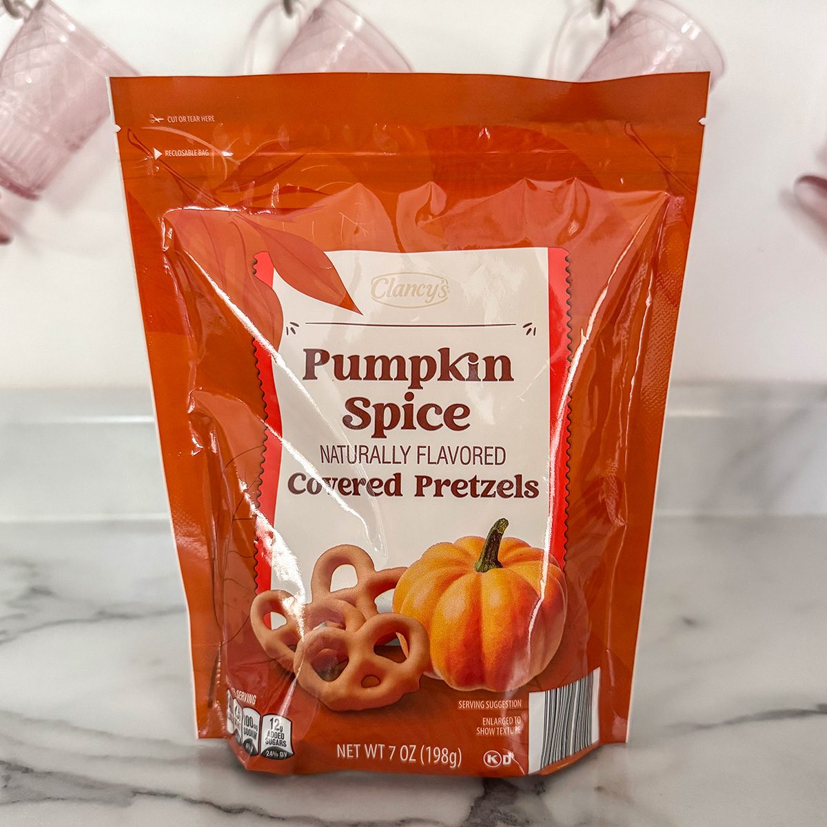 Aldi Pumpkin Spice Covered Pretzels 