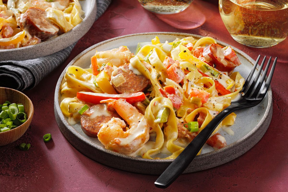 Shrimp And Sausage Pasta