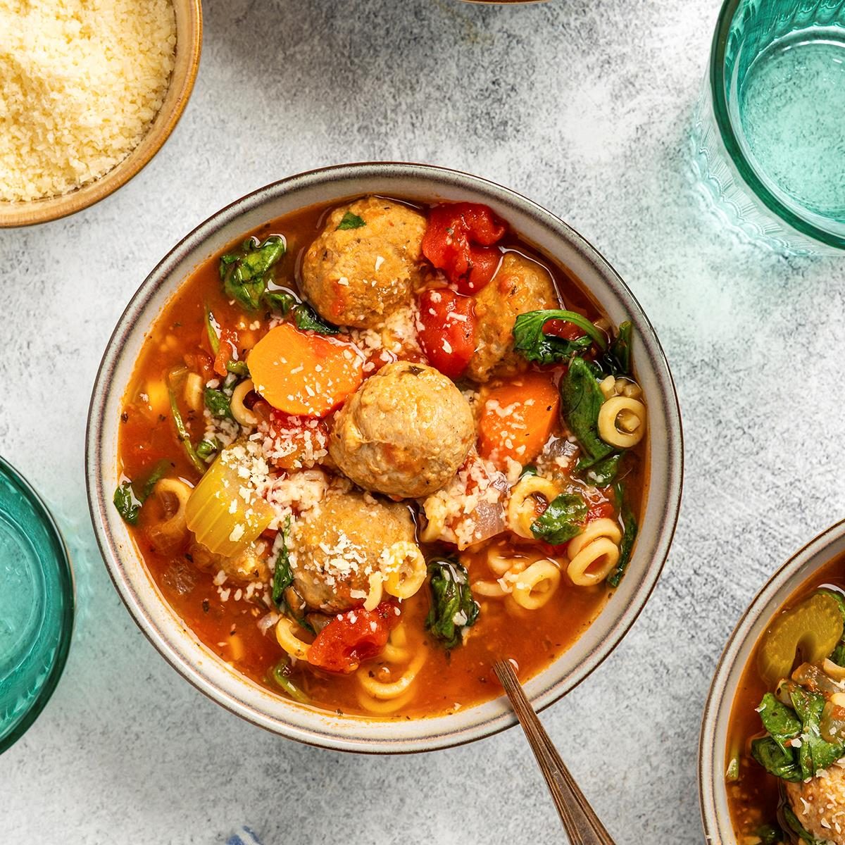Slow-Cooker Meatball Soup