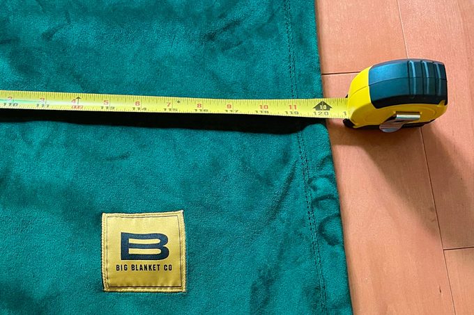 measuring tape on blanket