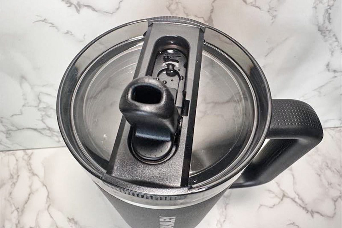 top view of Stanley tumbler