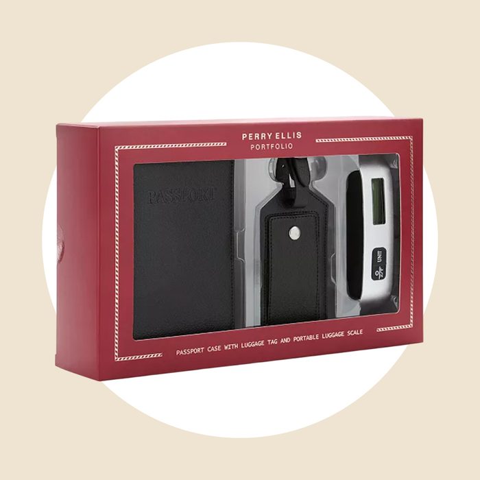 Leather Passport Holder Gift Set Via Macys.com
