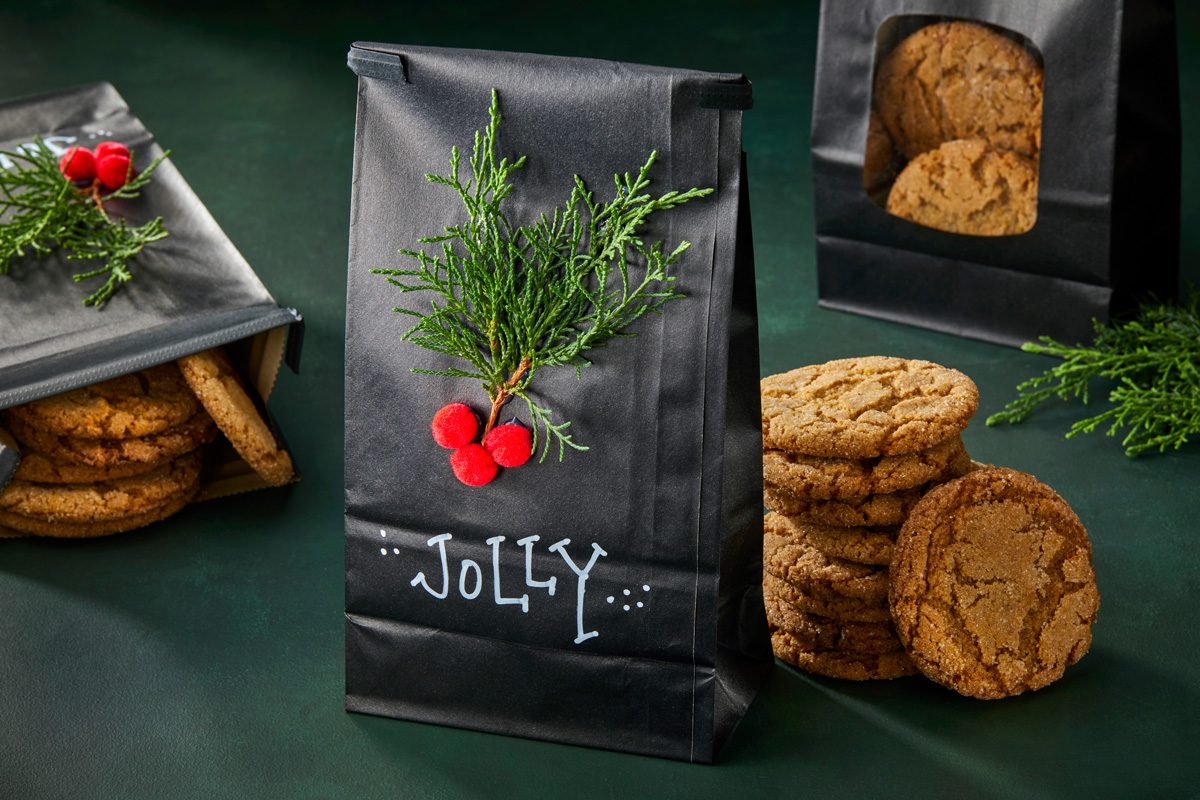 decorated paper lunch bag