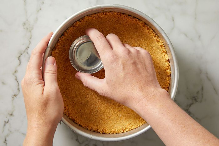 Pat mixture into the bottom of springform pan