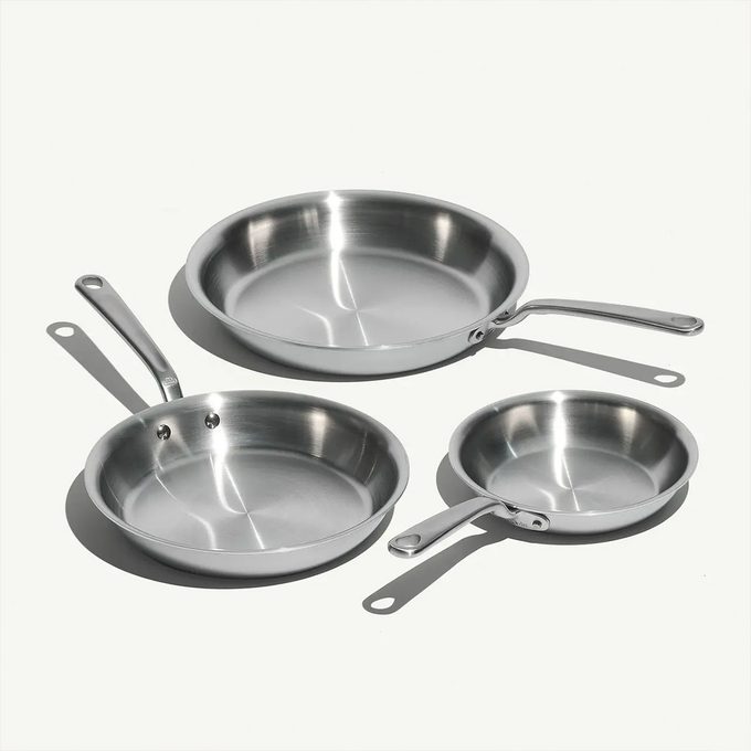 Christmas Came Stainless Clad Frying Pan Set