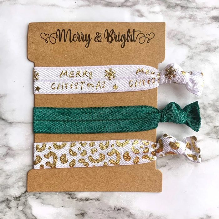 Christmas Hair Ties Via Etsy.com