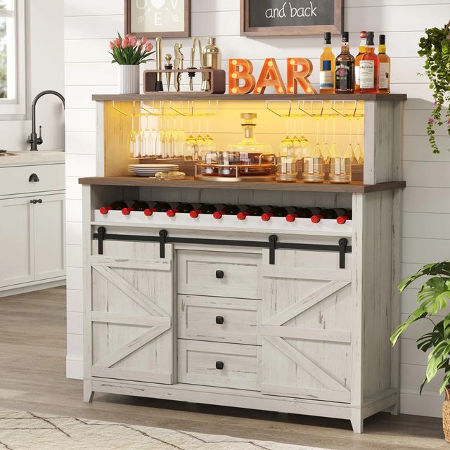 Farmhouse Wine Bar Cabinet