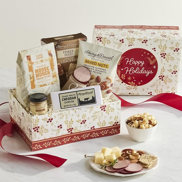 Harry & David Holiday Snack Gift Box  Via Harryanddavid.com