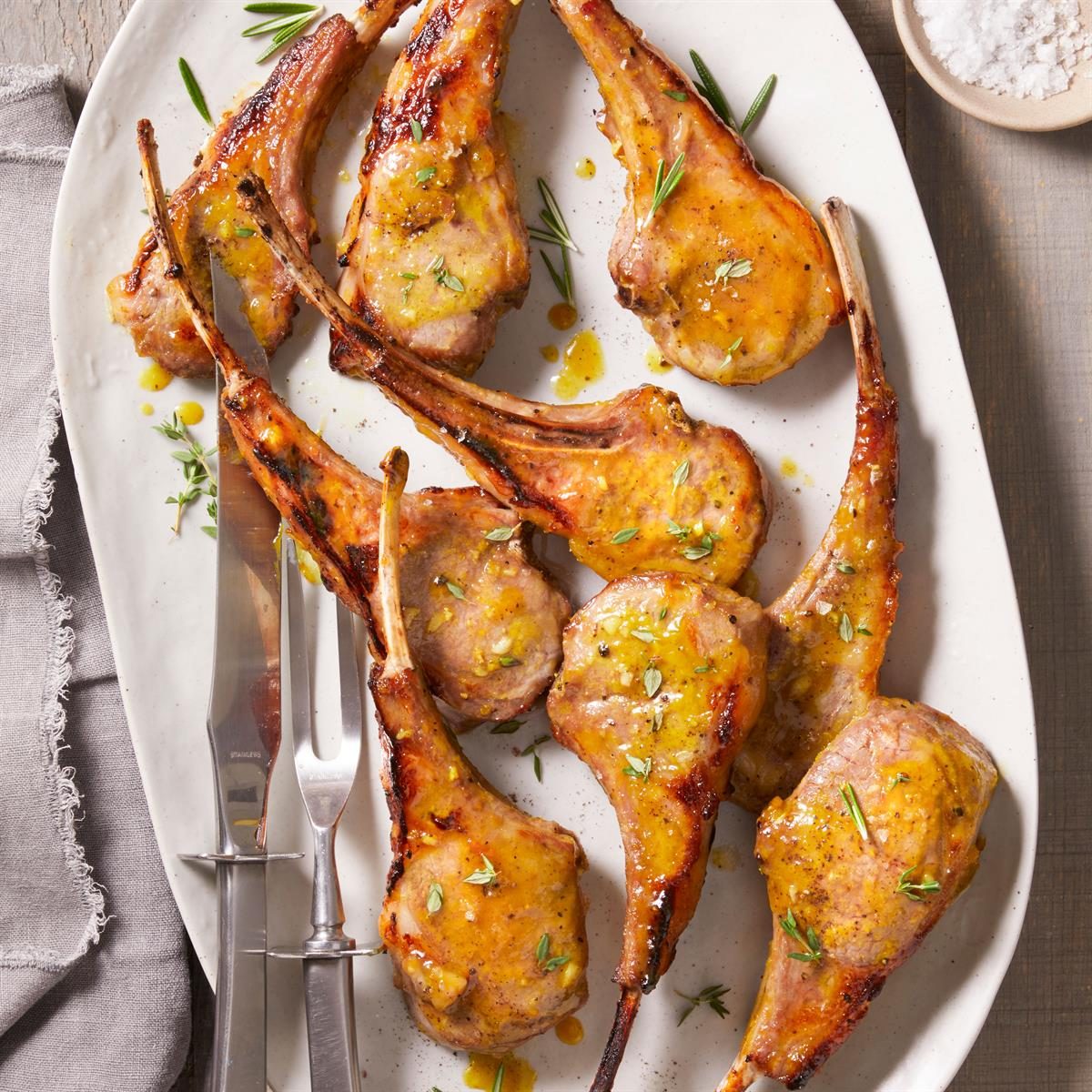 Honey-Glazed Lamb Chops