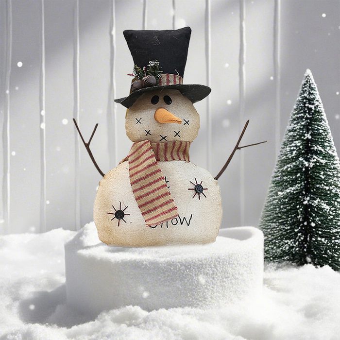 Snowman Tabletop Decoration Via Walmart.com