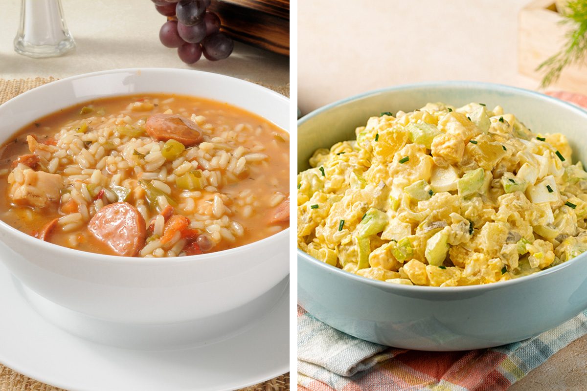 5 Most Unexpected Food Pairings Across The United States Gumbo + Potato Salad