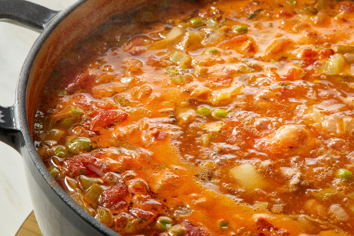 simmering creole soup