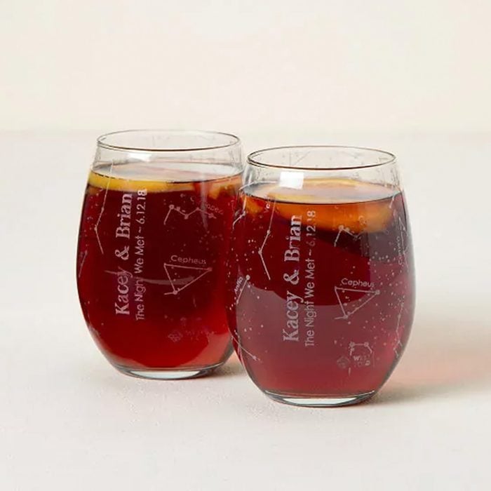 Custom Sky Glasses Set Via Uncommongoods.com