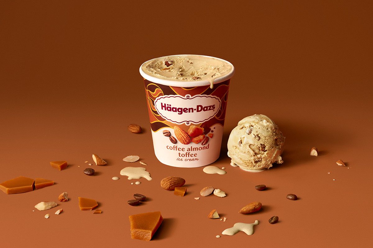 Haagen Dazs Just Turned The Flavor Of The Year Into My New Obsession Coffee Almond Toffee Courtesy Haagen Dazs