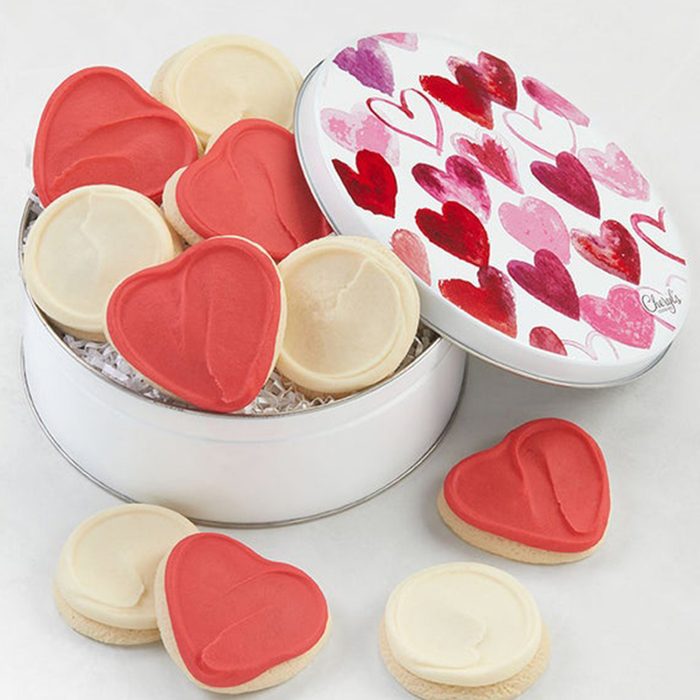 Sending Love Cookie Tin Via 1800baskets.com