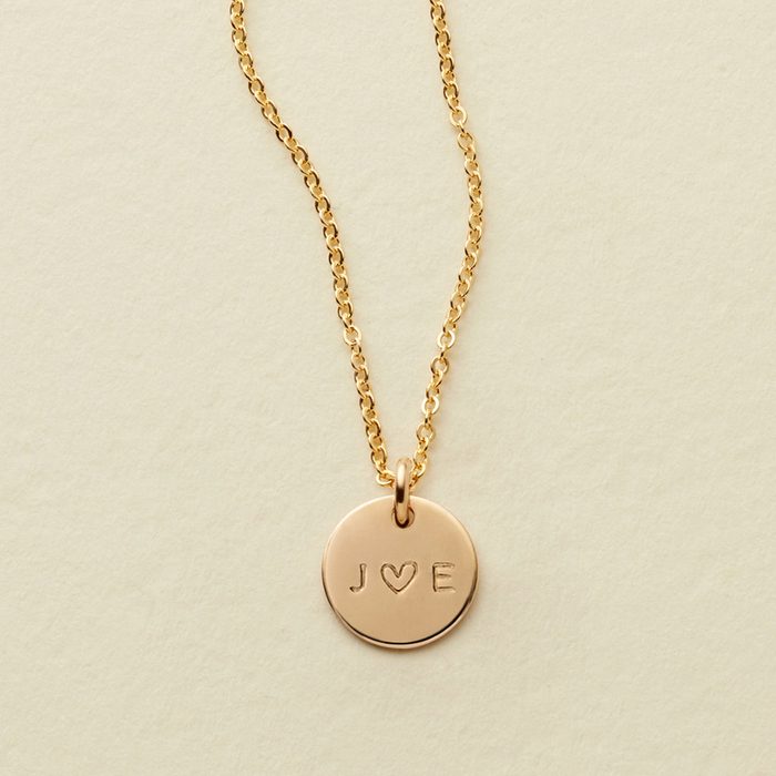 Stamped Love Necklace Via Madebymary.com
