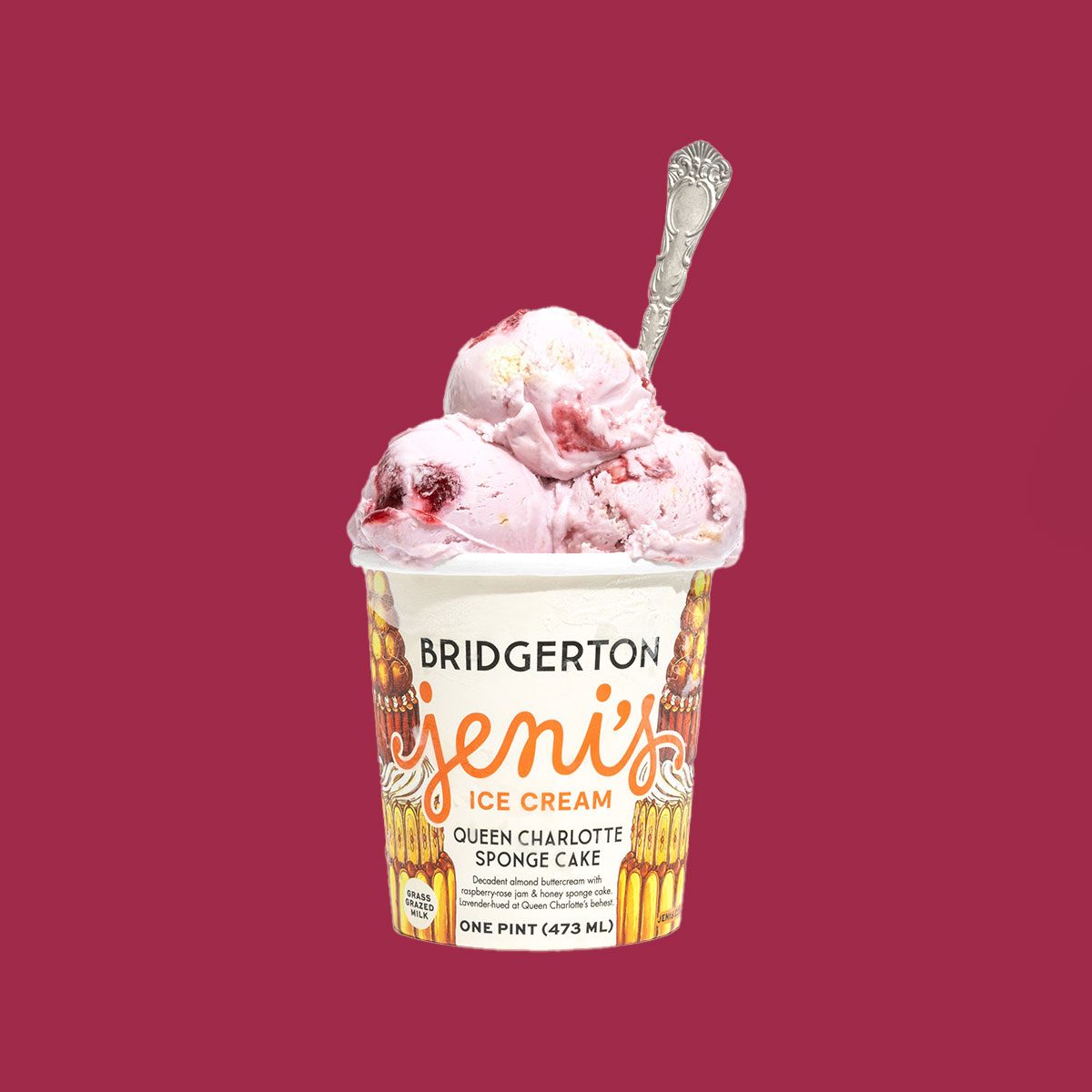 Charlotte Sponge Cake Volcano Pint