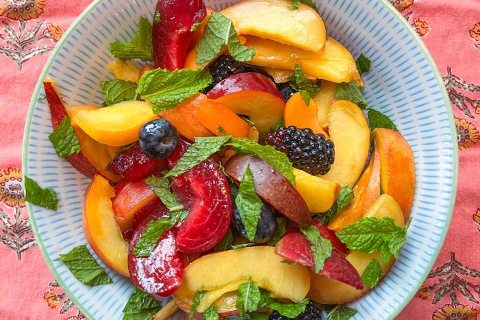 Fruit Salad With Mint Leaves